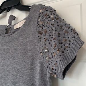 NWT Ann Taylor LOFT beaded sweater dress